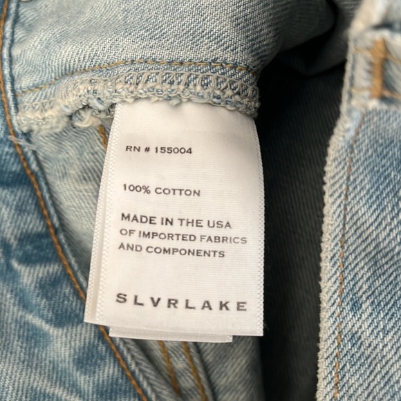 Slvrlake Charlotte Clear Skies High Rise Bootcut Flare Light Wash Jeans size 25 - Picture 12 of 13